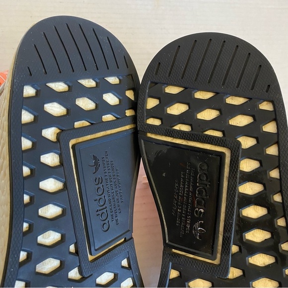 Adidas NMD R2 Linen Beige White Running Shoes Sneakers Size 8.5 - Picture 14 of 14